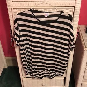 Black and White Striped Tunic